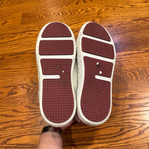 Tory Burch lady bug sneaker size 9.5 washed berry EUC - Picture 2 of 10